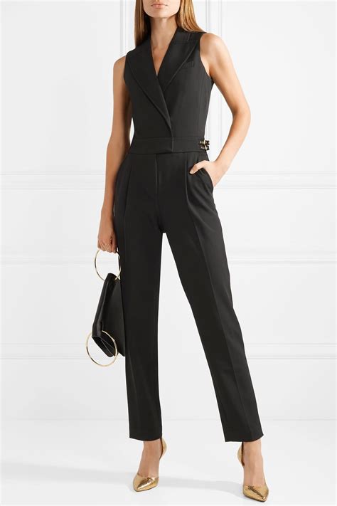 michael kors black jumpsuits|Michael Kors sleeveless jumpsuit.